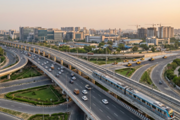 Delhi NCR transport infrastructure expansion with modern highways and metro networks