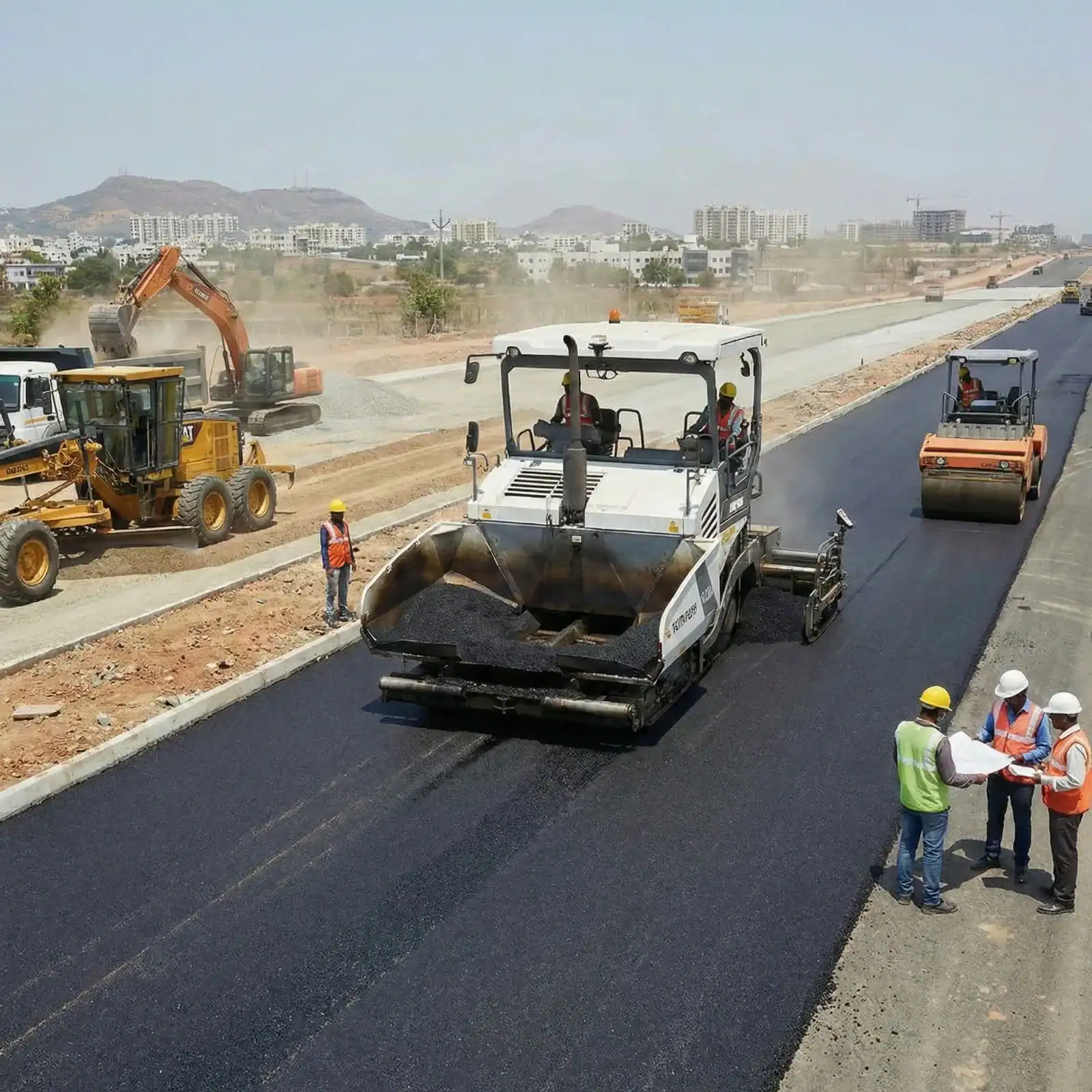 Road construction equipment